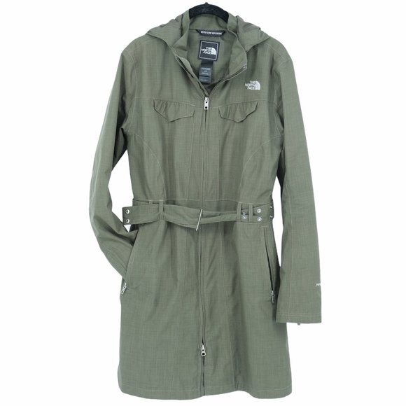 The North Face Jackets & Blazers - The North Face Grace Rain trench jacket green belt